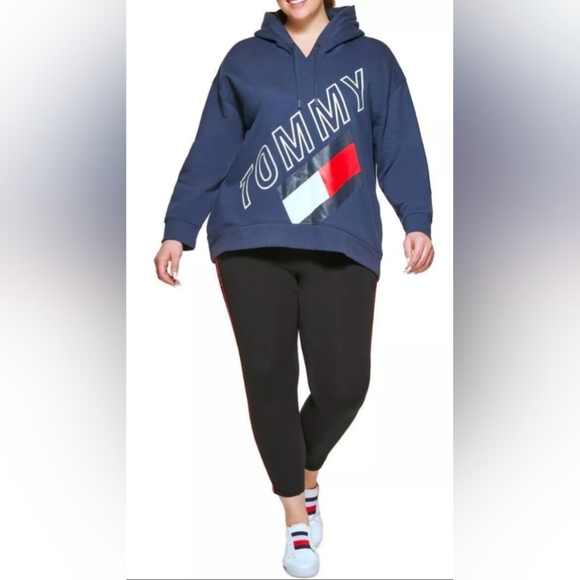 Tommy Hilfiger Women's Black Pullover Hoodie Size XL NWT MSRP $69.50 - Picture 1 of 7